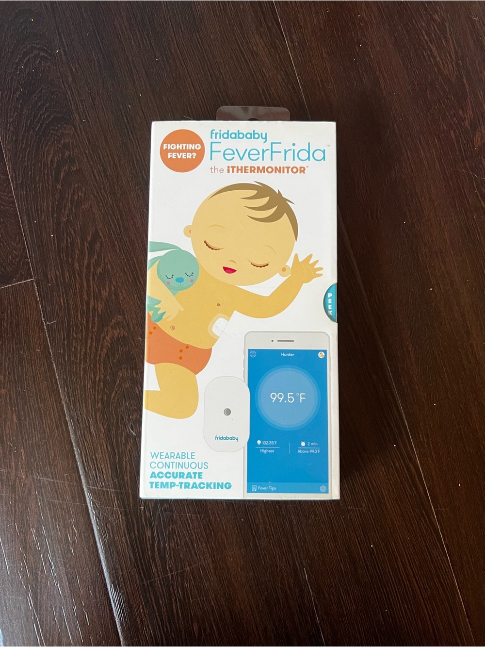 Fridababy FeverFrida the iThermonitor Wearable Continuous Temp Tracking NEW